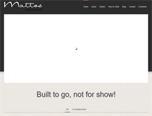 Tablet Screenshot of mattoscustomguitars.com